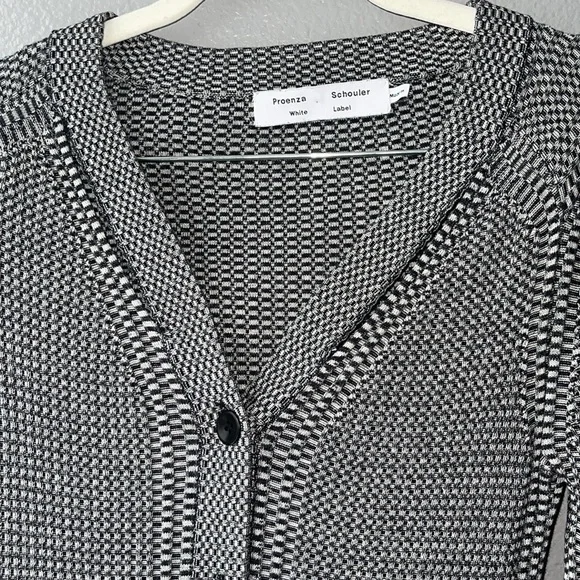 Proenza Schouler White Label Micro Stripe Rib Knit Dress S - Picture 5 of 8